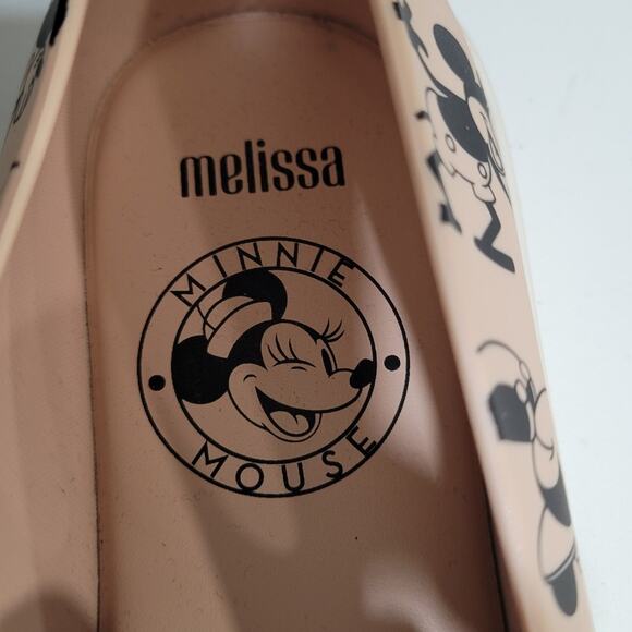 Melissa + Mickey Mouse Minnie Mouse Slip On pink Disney Sneaker Size 7 - Picture 9 of 14